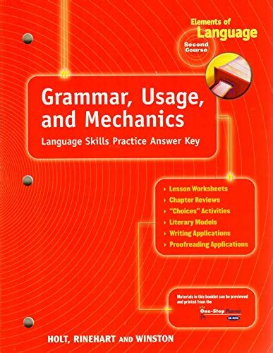 Grammar Usage And Mechanics Grade 7 Answers Doc