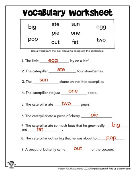 Grammar Worksheets Answers Doc