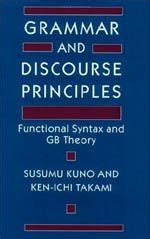 Grammar and Discourse Principles Functional Syntax and GB Theory Epub