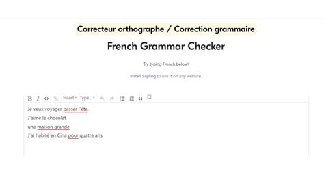 Grammarly for French