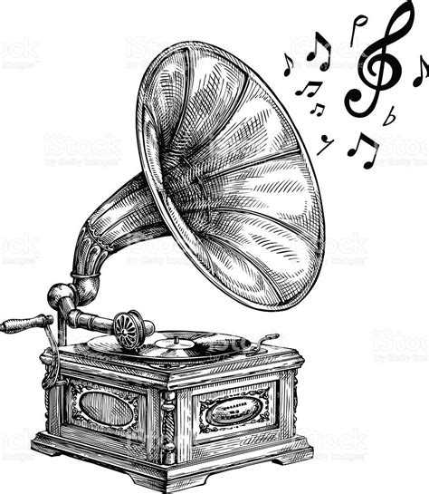 Gramophone Drawing