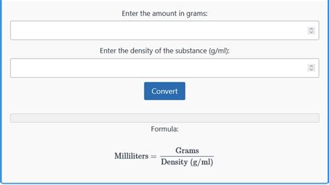 Grams Convert to ML Calculator: Effortless Liquid Volume Estimation