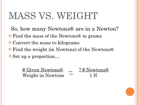 Grams to Newtons: Unraveling the Weighty Connection