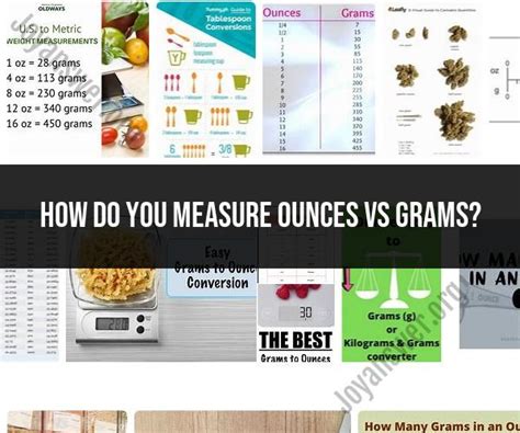 Grams vs. Ounces: A Comprehensive Comparison of Measurement Units