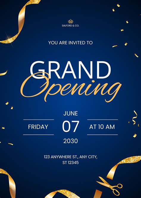 Grand Opening Template