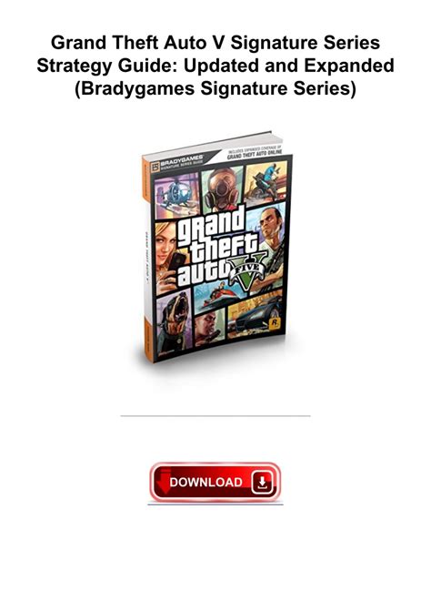 Grand Theft Auto V Signature Series Strategy Guide Updated and Expanded Bradygames Signature Series Doc