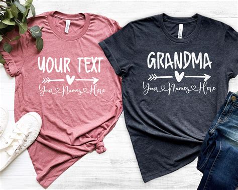 Grandma T-Shirts with Grandkids' Names: A Meaningful Keepsake for the Matriarch of the Family