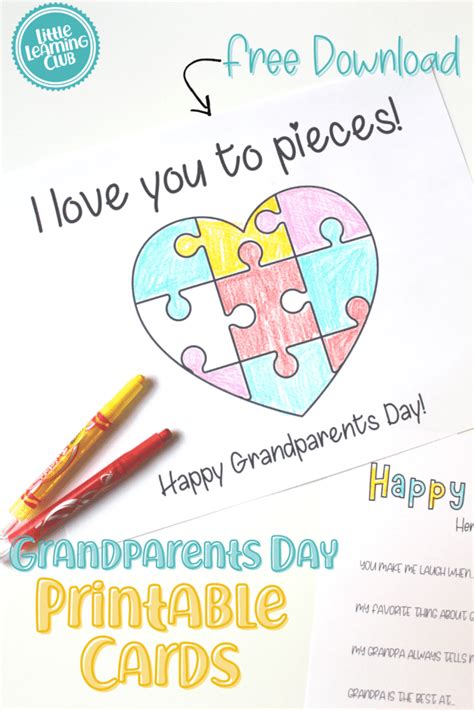 Grandparents Day Printable Cards