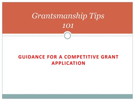 Grantsmanship Doc