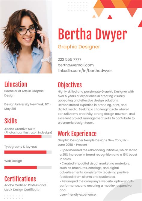 Graphic Designer Cv Template