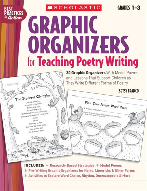 Graphic Organizers for Teaching Poetry Writing 20 Graphic Organizers With Model Poems and Lessons That Support Children as They Write Different Forms of Poetry Best Practices in Action Reader