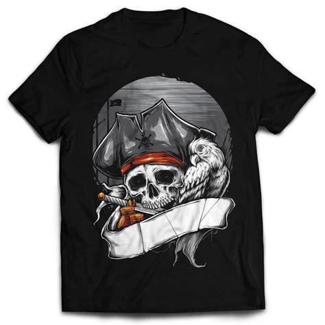 Graphic pirate t-shirts: