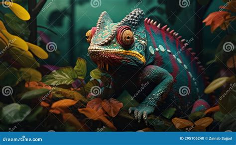 Graphics More Chameleon Blending Leaves Doc