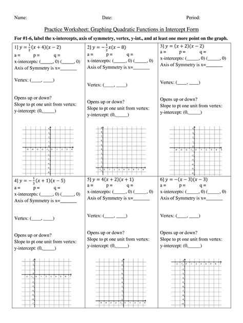 Graphing Quadratics Answer Key Epub