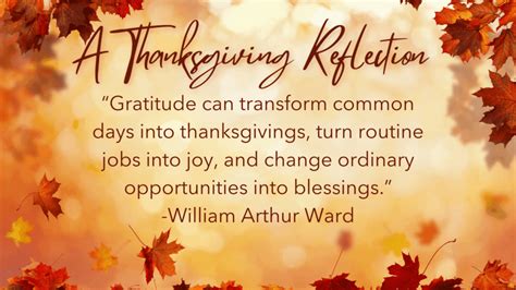 Gratitude's Grace: A Thanksgiving Reflection