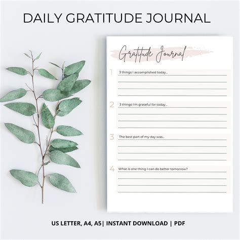 Gratitude A Daily Journal Kindle Editon