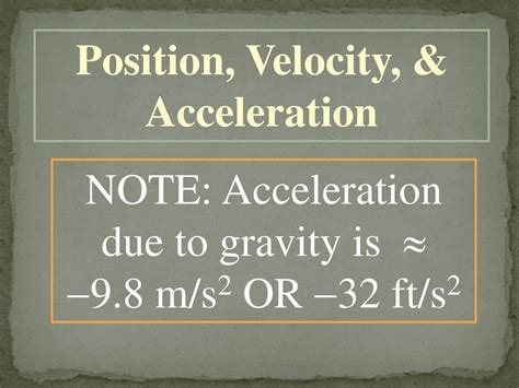 Gravity Acceleration: Unveiling Its Significance in ft/s2