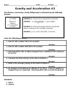 Gravity And Acceleration 2 Instructional Fair Answers PDF