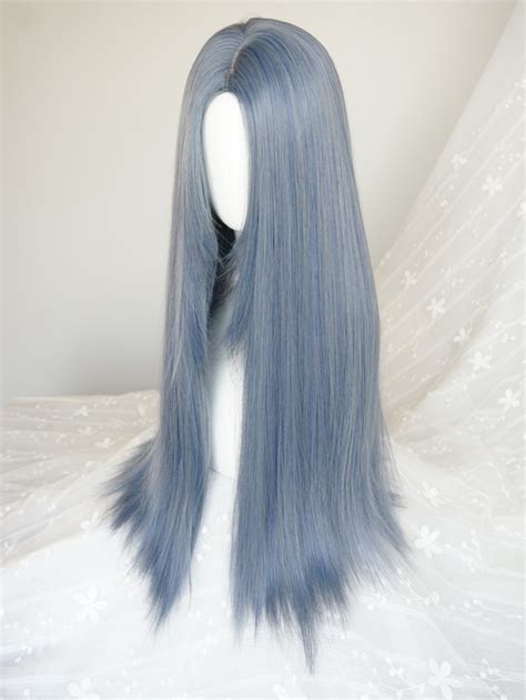 Gray Blue Wigs