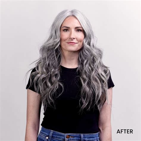 Gray Hair Extensions: A Sophisticated Transformation