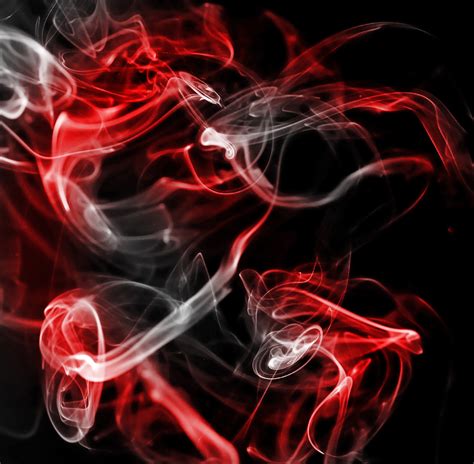 Gray and Red Human Smoke: