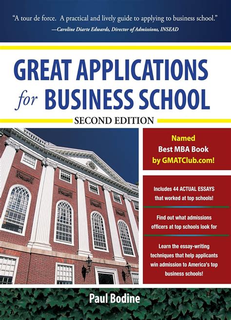 Great Applications for Business School Second Edition Great Application for Business School PDF