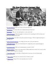 Great Depression Internet Scavenger Hunt Answers Reader