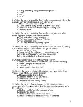 Great Gatsby Multiple Choice Test And Answers Doc