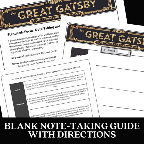 Great Gatsby Note Taking Guide Answers Epub