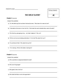 Great Gatsby Penguin Readers Activity Answers Doc