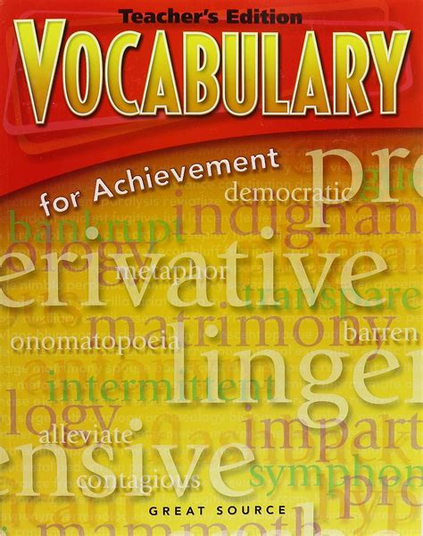 Great Source Vocabulary Answer Key Reader