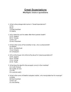 Great expectations advanced placement multiple choice Ebook Epub