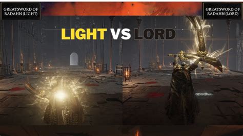 Greatsword of Radahn Lord vs Light: An Epic Clash of Cosmic Proportions