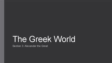 Greek World Section 3 Answers Reader