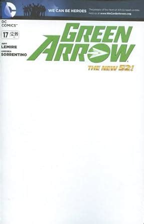 Green Arrow 17 Blank Variant Comic Book 2013 New 52 DC Reader