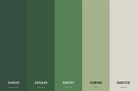 Green Color Palette: