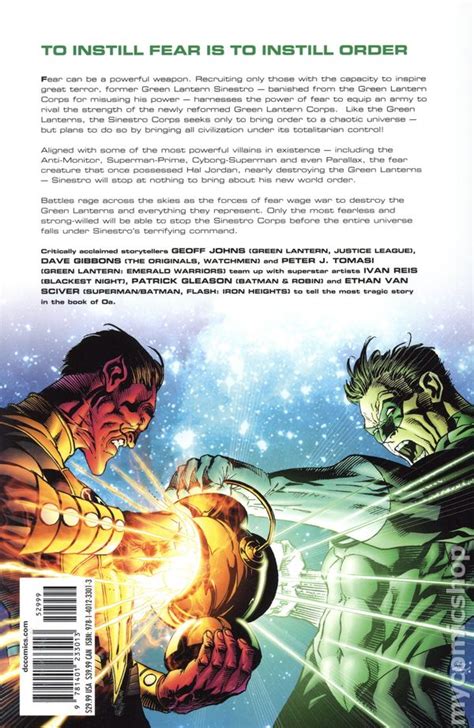 Green Lantern The Sinestro Corps War Vol 1 Publisher DC Comics Doc