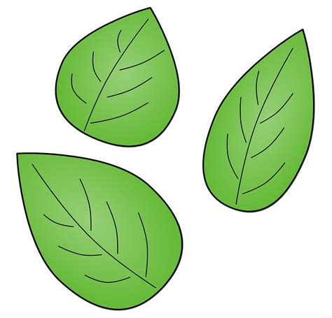 Green Leaf Template Printable