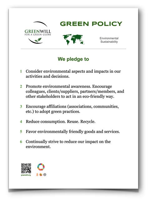 Green Policy Template