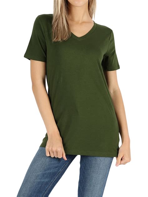 Green V-Neck Shirt: