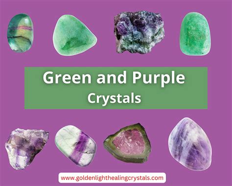 Green and Purple Crystals: A Mystical Symbiosis of Healing and Energy