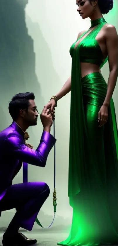 Green and Purple Crystals: A Mystical and Enchanting Duo