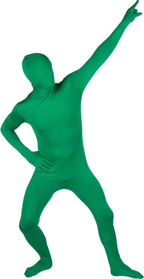 Green spandex suit: