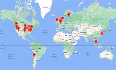 GreenCloudVPS global data center locations map