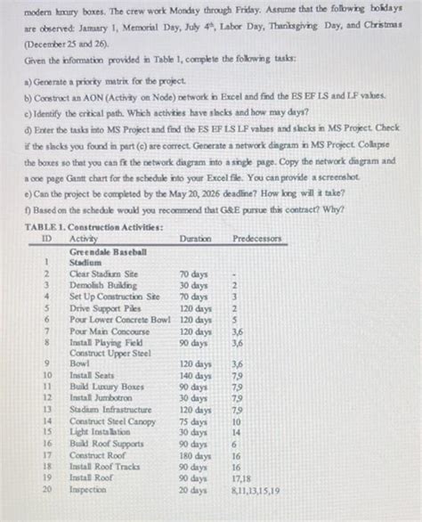 Greendale Stadium Case Answer Doc