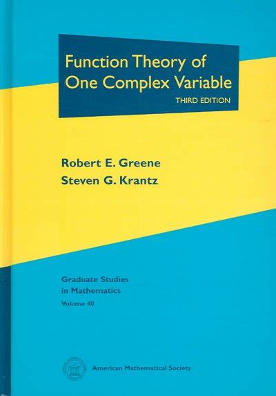 Greene Krantz Complex Variable Solutions Epub