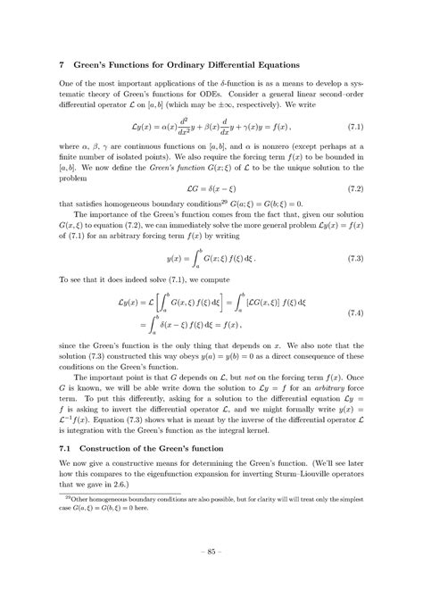 Greens Functions in the Theory of Ordinary Differential Equations Doc