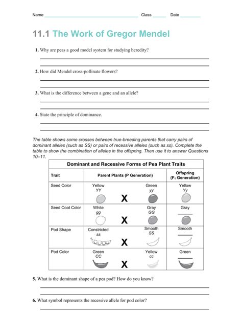 Gregor Mendel Lesson Answer Epub