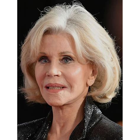 Grey 12" Straight Bobs Chin Length Jane Fonda Wigs