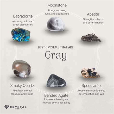 Grey Crystals: A Journey into the Realm of Enigmatic Beauty